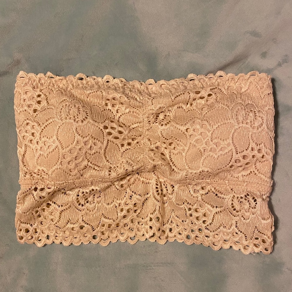Strapless Bra with lace